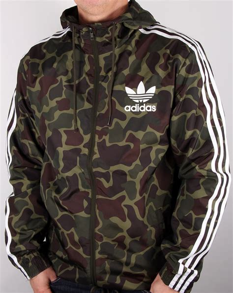 adidas original camo windbreaker|adidas original windbreaker camo men's.